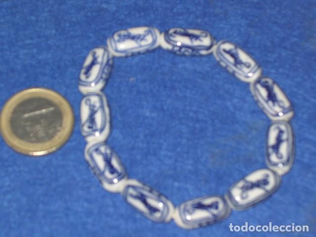 Joyeria: PULSERA ORIENTAL DE OPALINA O PORCELANA. - Foto 2