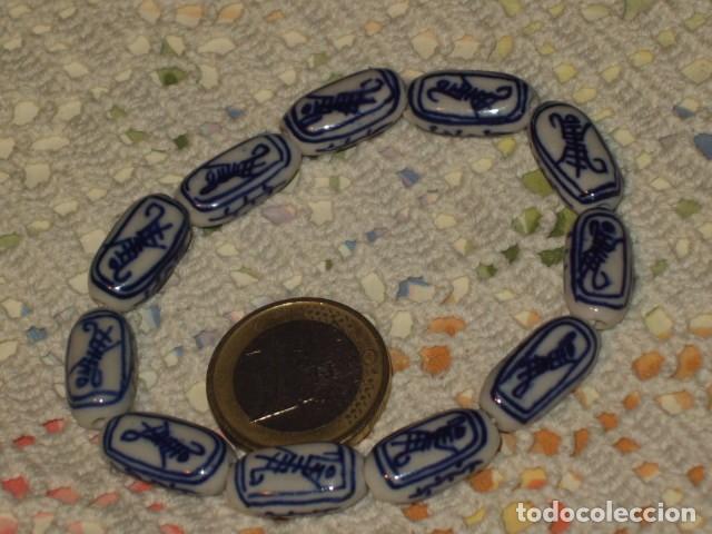 Joyeria: PULSERA ORIENTAL DE OPALINA O PORCELANA. - Foto 4