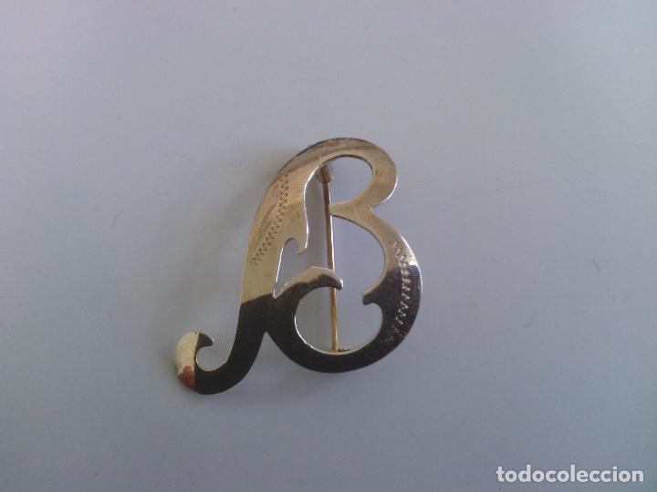 Joyeria: Broche letra B en 800 plata - Foto 3