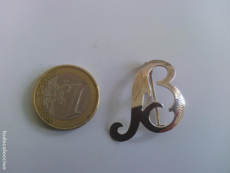 Joyeria: Broche letra B en 800 plata - Foto 6