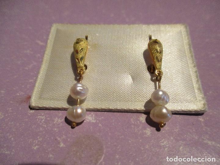Joyeria: pendientes oro y perlas - Foto 1