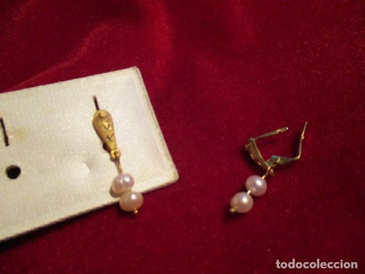 Joyeria: pendientes oro y perlas - Foto 2