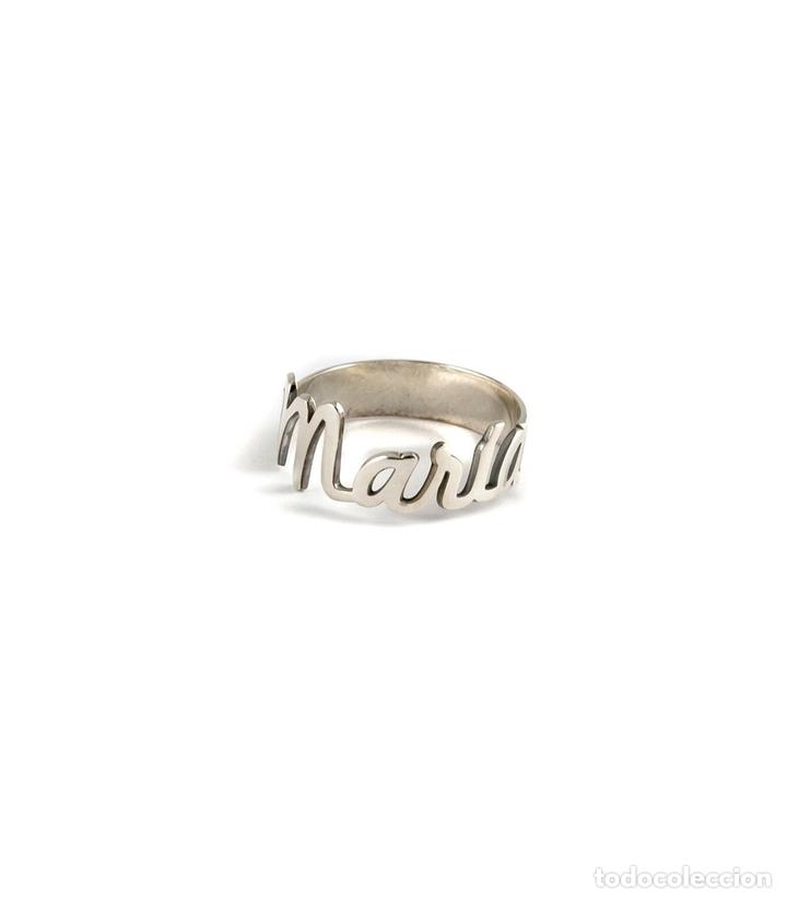 Joyeria: Anillo en plata de primera ley con nombre - Foto 1
