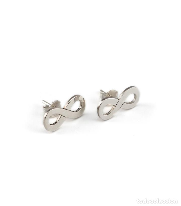 Joyeria: Pendientes Infinito de plata - Foto 1