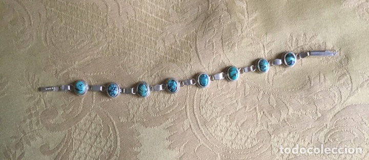 Joyeria: PRECIOSA PULSERA DE TURQUESAS Y PLATA LEY - Foto 2
