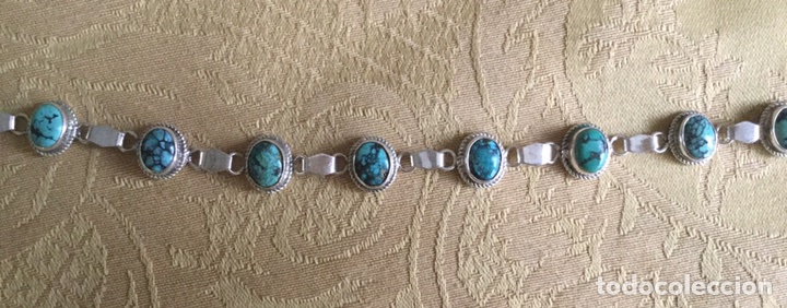 Joyeria: PRECIOSA PULSERA DE TURQUESAS Y PLATA LEY - Foto 5
