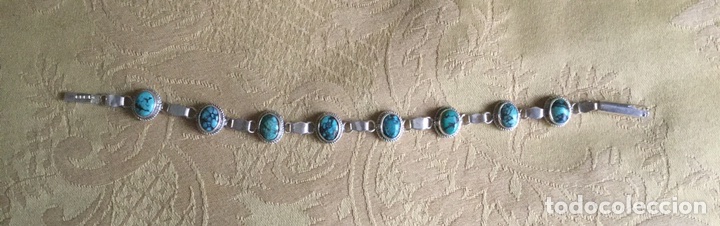 Joyeria: PRECIOSA PULSERA DE TURQUESAS Y PLATA LEY - Foto 9