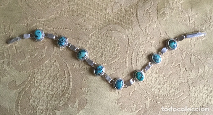 Joyeria: PRECIOSA PULSERA DE TURQUESAS Y PLATA LEY - Foto 10