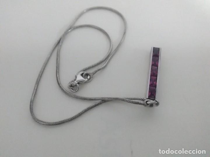 Joyeria: Collar de piedras rojas y plata 925 - Foto 1