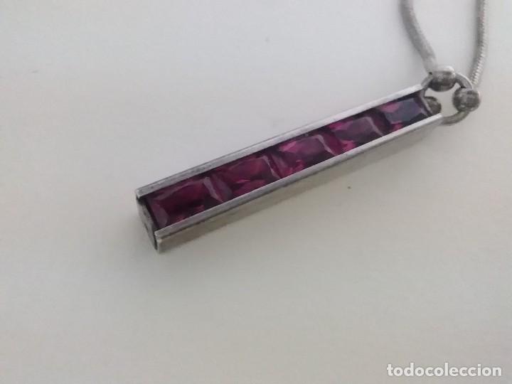 Joyeria: Collar de piedras rojas y plata 925 - Foto 3