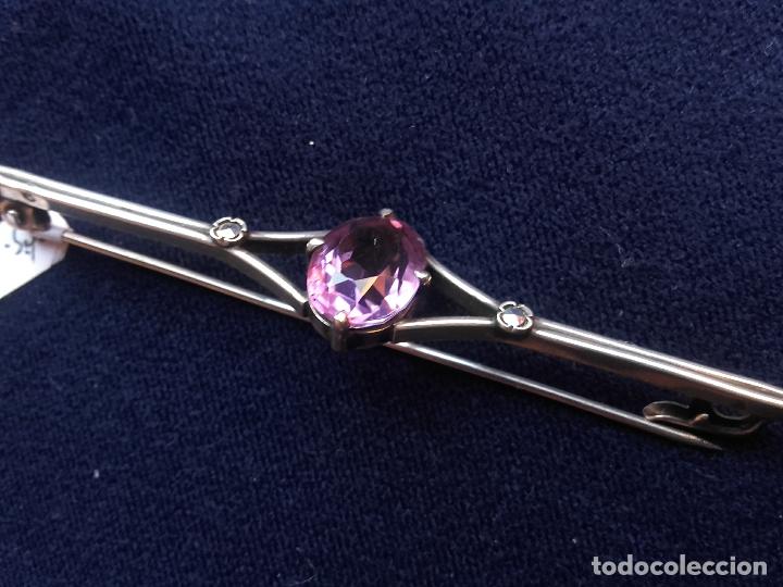 Joyeria: Broche de plata y amatista - Foto 1