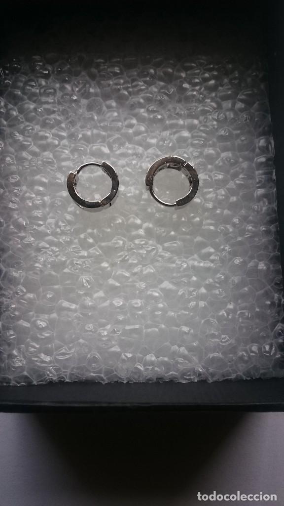 Joyeria: Pendientes con zircon&iacute;a de cierre en forma de clic - Foto 1