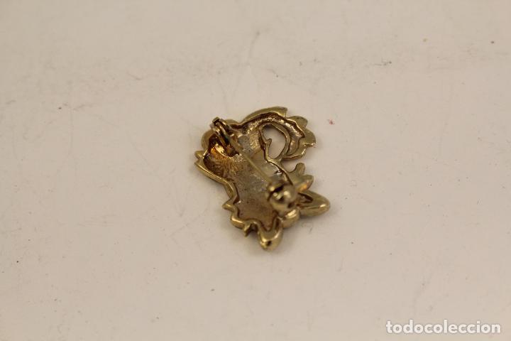 Joyeria: broche con gato en plata dorada - Foto 4
