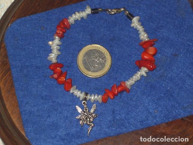 Joyeria: PULSERA DE CORAL ROJO Y PERLAS DE RIO. - Foto 1