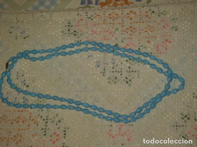Joyeria: COLLAR 2 VUELTAS OPALINA AZUL. - Foto 2