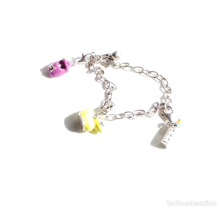 Joyeria: PULSERA DE PLATA DE LEY CON COLGANTITOS PARA BEBE - Foto 2