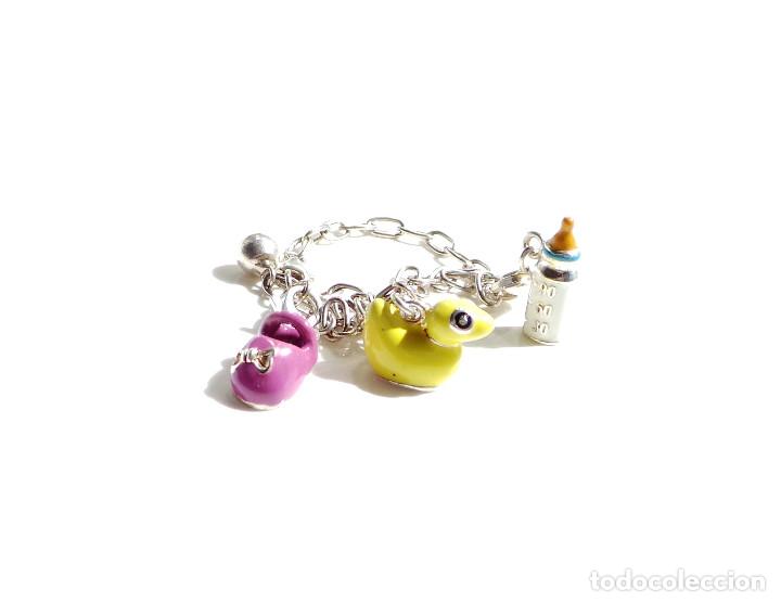 Joyeria: PULSERA DE PLATA DE LEY CON COLGANTITOS PARA BEBE - Foto 5
