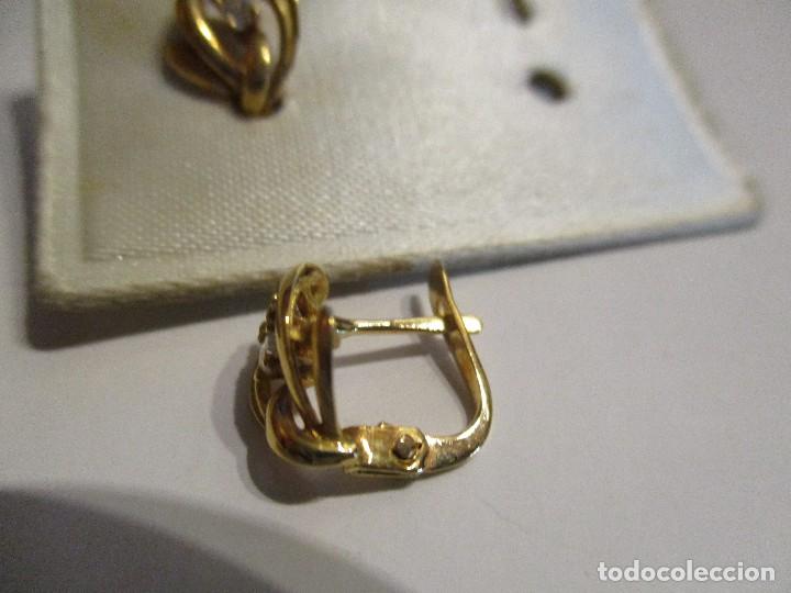 Joyeria: pendientes oro ley y circonitas - Foto 2