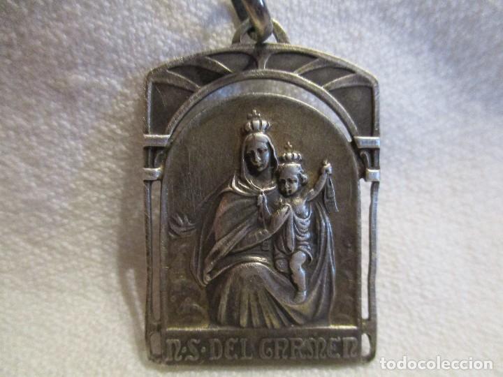 Joyeria: medalla modernista Virgen del Carmen - Foto 1