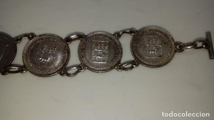 Joyeria: PULSERA DE MONEDAS VENEZOLANAS DE PLATA - Foto 3