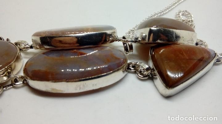 Joyeria: GARGANTILLA PLATA CON AGATAS NATURALES - Foto 3