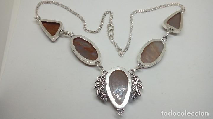 Joyeria: GARGANTILLA PLATA CON AGATAS NATURALES - Foto 4