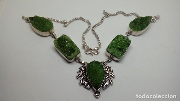 Joyeria: GARGANTILLA PLATA CON DRUSAS DE CUARZOS NATURALES - Foto 1