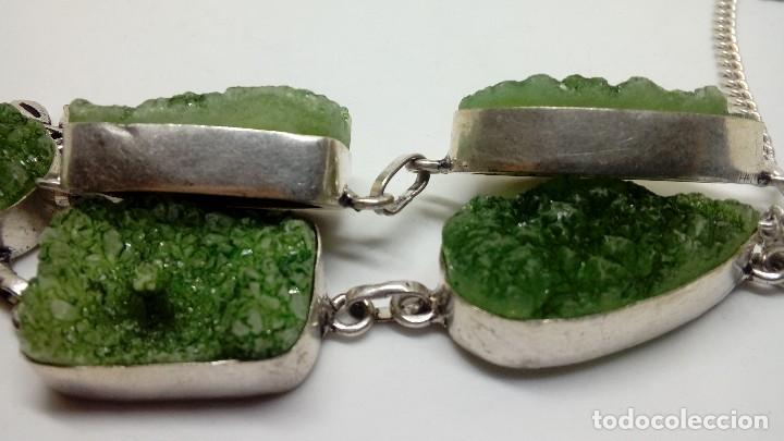 Joyeria: GARGANTILLA PLATA CON DRUSAS DE CUARZOS NATURALES - Foto 2