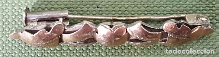 Joyeria: BROCHE PARA SOLAPA DE PLATA. CIRCA 1960. - Foto 2