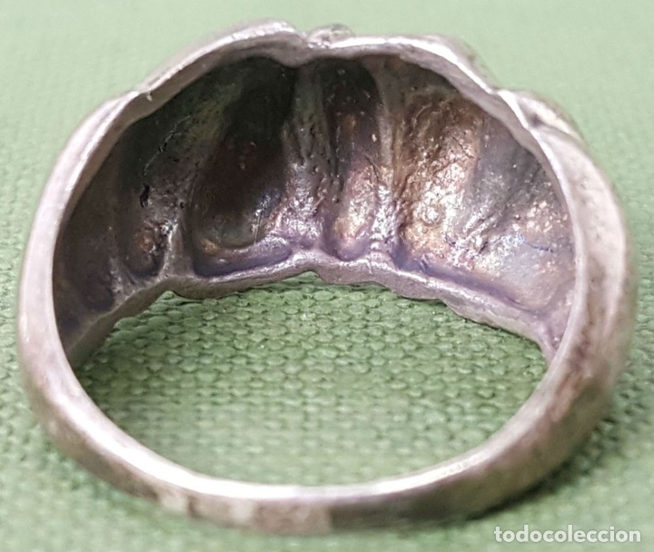 Joyeria: ANILLO DE SE&Ntilde;ORA DE PLATA. CIRCA 1960. - Foto 4