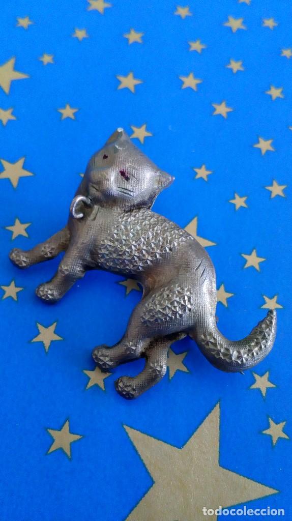 Joyeria: Broche gato de plata - Foto 6