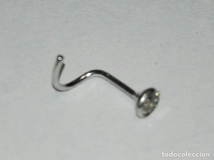 Joyeria: piercing nariz de oro blanco 18kt con circonita - Foto 2