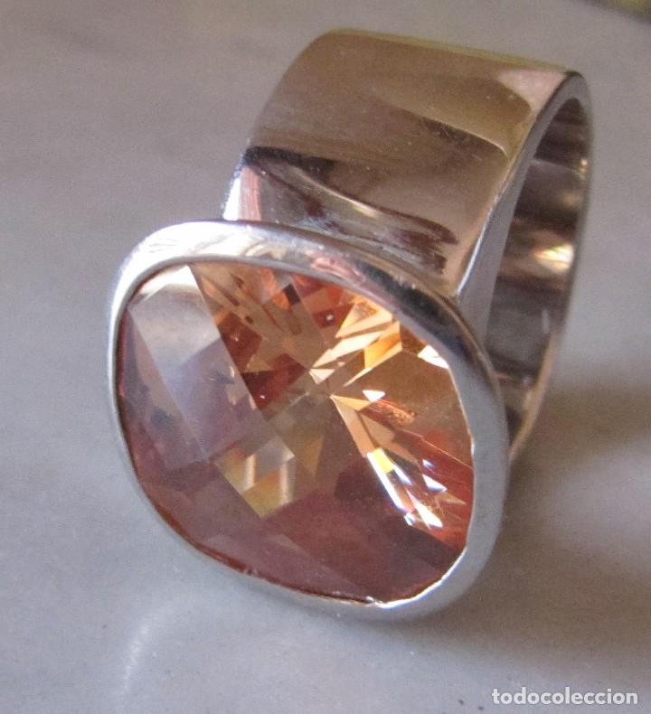 Joyeria: gran anillo plata y cuarzo - Foto 3