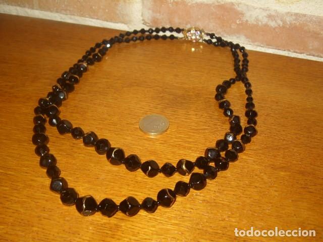Joyeria: COLLAR DE CRISTAL DE MURANO NEGRO,A&Ntilde;OS 60. - Foto 5