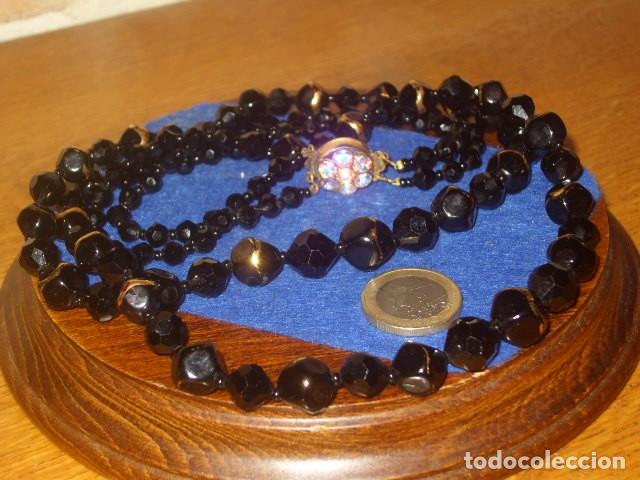 Joyeria: COLLAR DE CRISTAL DE MURANO NEGRO,A&Ntilde;OS 60. - Foto 8