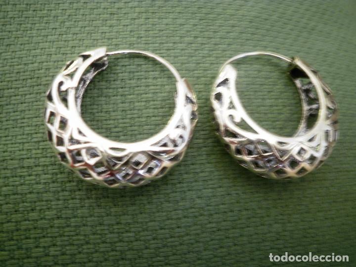 Joyeria: Pendientes de plata. - Foto 2