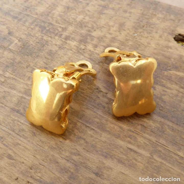 Joyeria: Pendientes vintage con clip y ba&ntilde;o de oro - Foto 1
