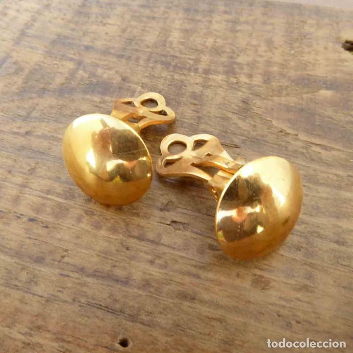 Joyeria: Pendientes vintage con clip y ba&ntilde;o de oro - Foto 1