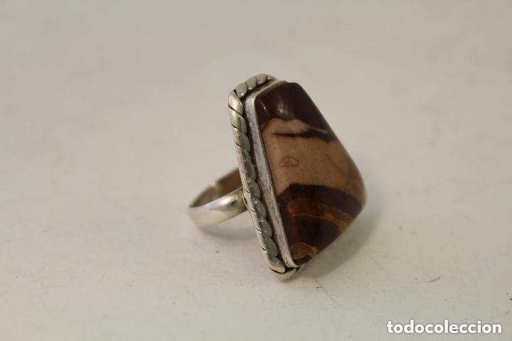 Joyeria: ANILLO EN PLATA DE LEY CON AGATA - Foto 4