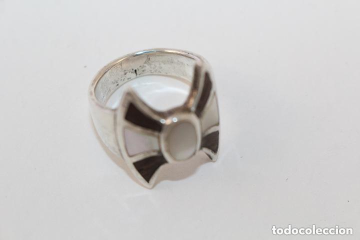 Joyeria: ANILLO DE PLATA CON NACAR Y AGATA - Foto 5