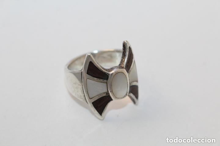 Joyeria: ANILLO DE PLATA CON NACAR Y AGATA - Foto 6