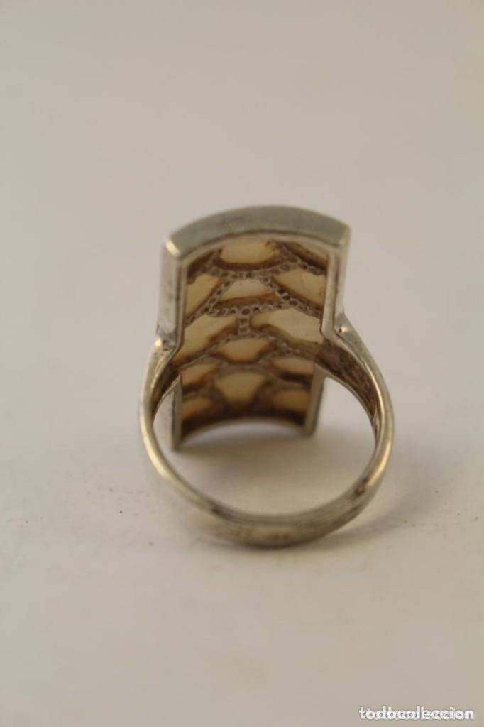 Joyeria: ANILLO DE PLATA DE LEY Y NACAR - Foto 5