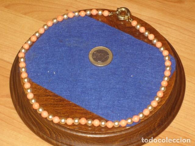 Joyeria: COLLAR DE CORAL ROSA Y PERLAS. - Foto 2