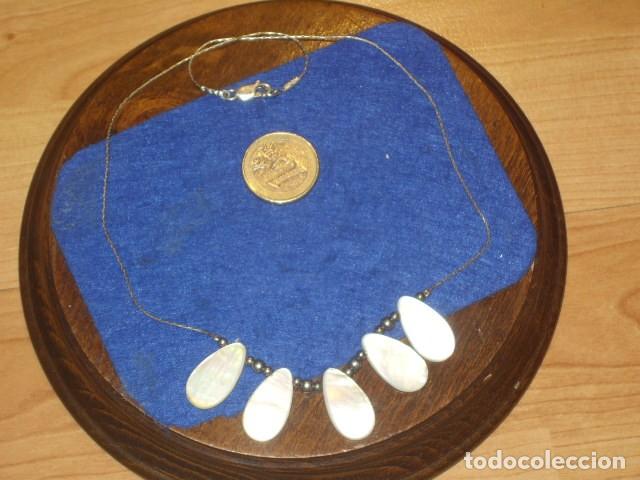 Joyeria: COLLAR,GARGANTILLA DE PLATA Y NACAR. - Foto 1