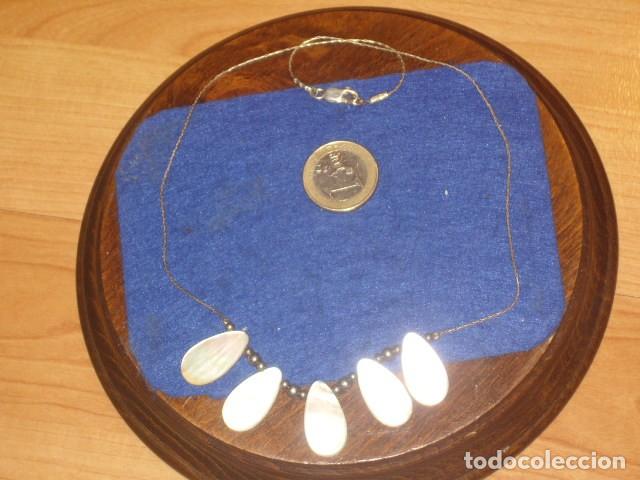 Joyeria: COLLAR,GARGANTILLA DE PLATA Y NACAR. - Foto 2