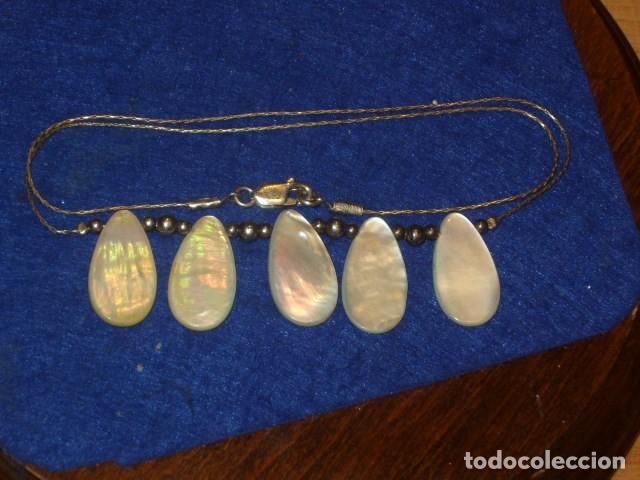 Joyeria: COLLAR,GARGANTILLA DE PLATA Y NACAR. - Foto 5