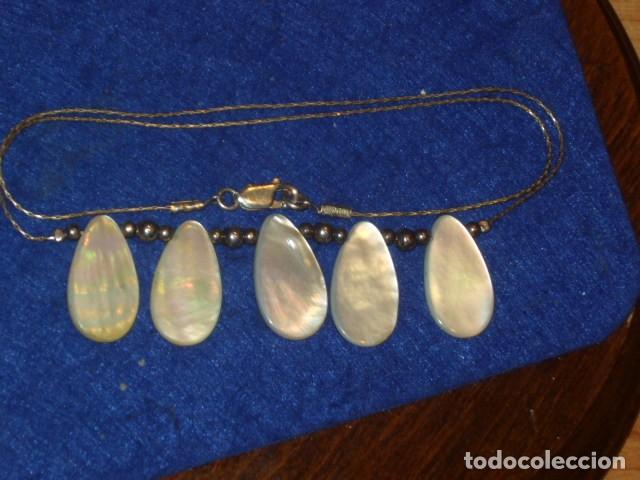 Joyeria: COLLAR,GARGANTILLA DE PLATA Y NACAR. - Foto 6