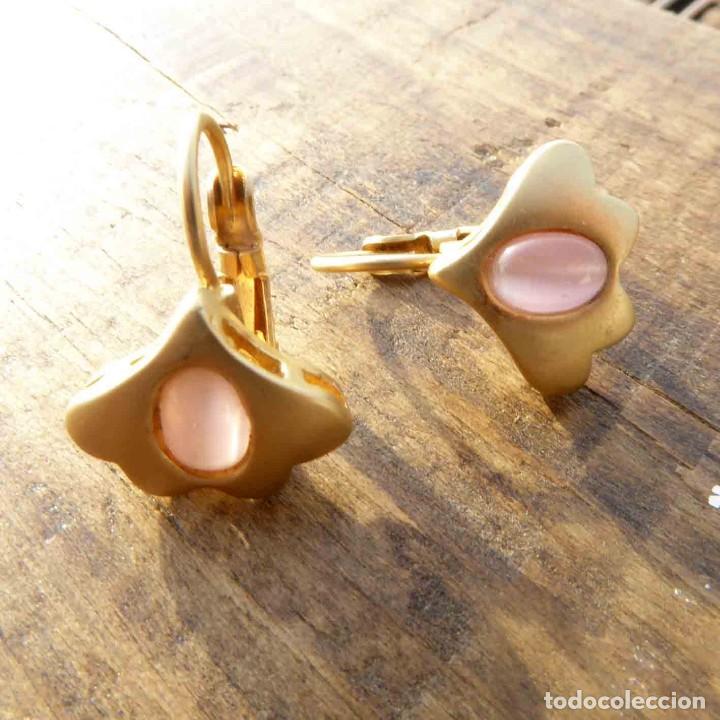 Joyeria: Pendientes vintage cierre catal&aacute;n y ba&ntilde;o de oro - Foto 3