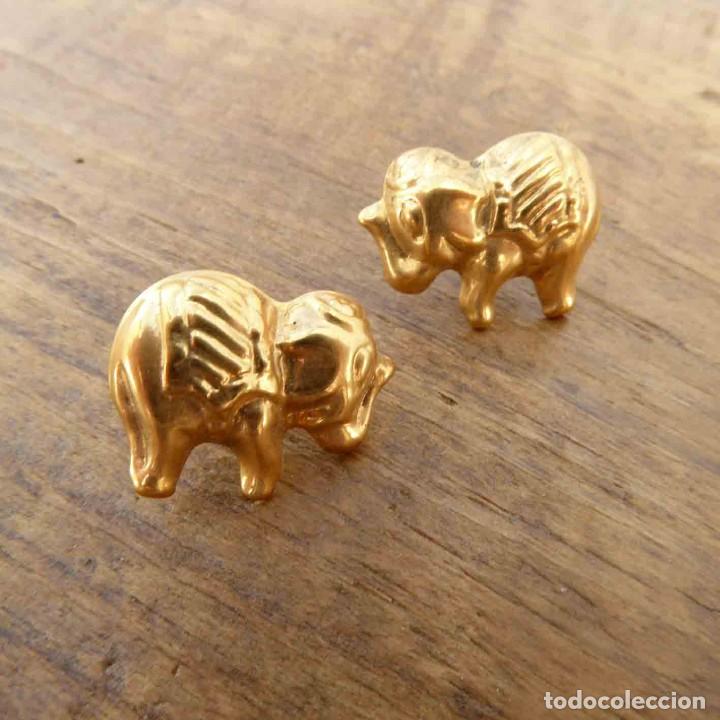 Joyeria: Pendientes vintage con ba&ntilde;o de oro - Foto 1