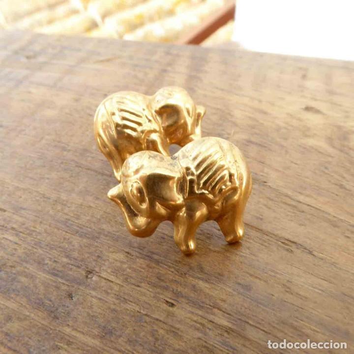 Joyeria: Pendientes vintage con ba&ntilde;o de oro - Foto 2